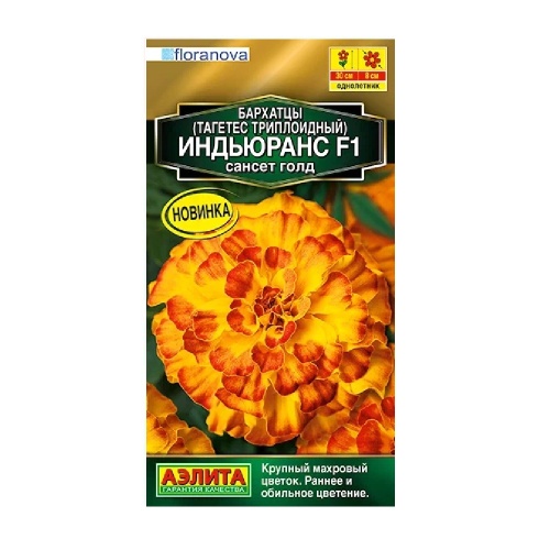 Бархатцы Индьюранс F1 сансет голд  5шт_10