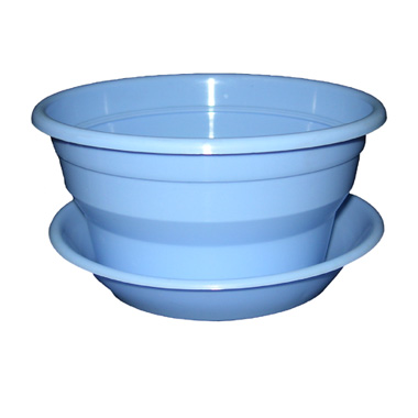 Кашпо пласт ФИАЛКА 1л голубой _60