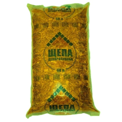 Щепа декоративная желтая 60л  _1