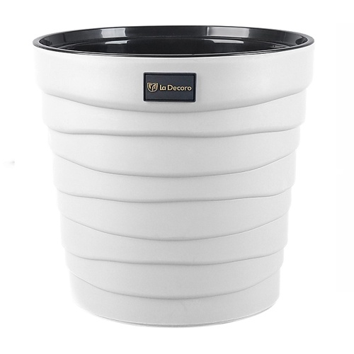 Кашпо пласт Бархан 7_5л белый _8