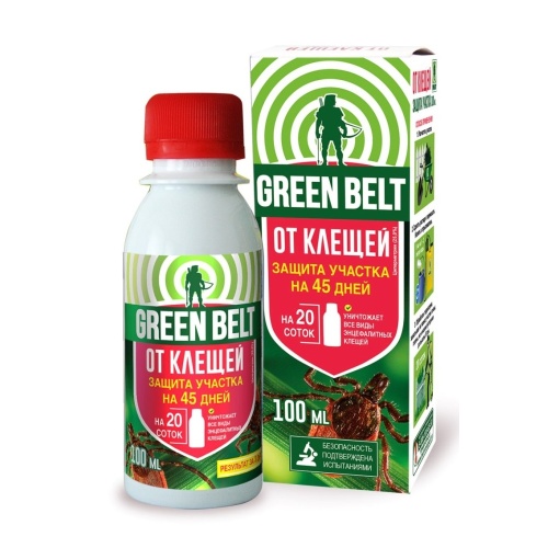 ЗАЩИТА УЧАСТКА ОТ КЛЕЩЕЙ ГРИН БЭЛТ 100мл _12_48