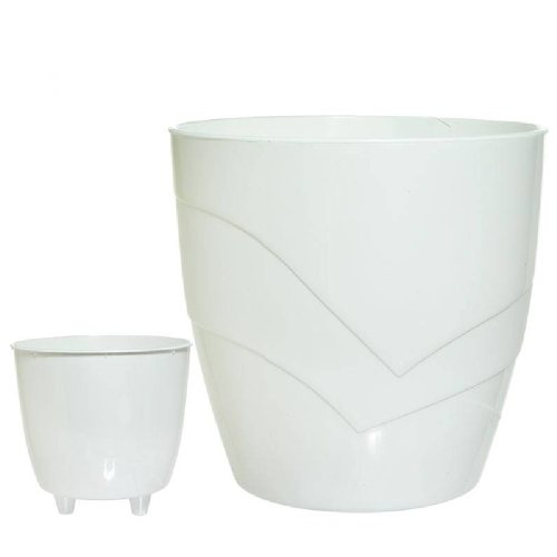 Кашпо пласт ГРАЦИЯ  4_5л белое _12
