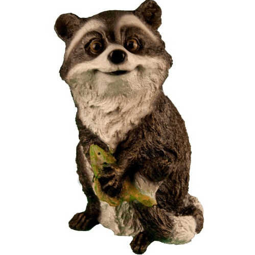 Фигура садовая ЕНОТ С РЫБОЙ _ 1