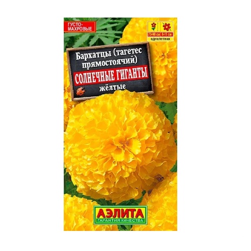 Бархатцы Солнечные гиганты желтые 0_3гр  _10