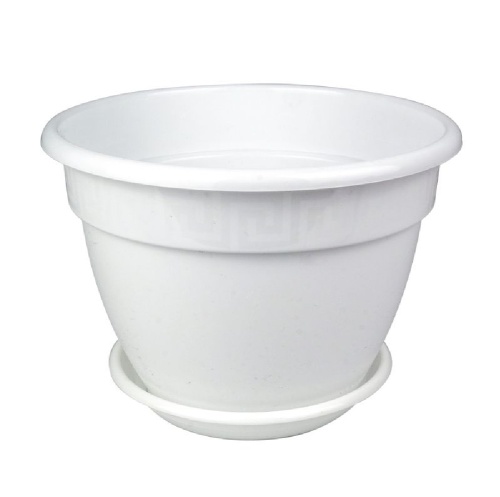 Горшок пласт АНТИК  4_9л белый  _24