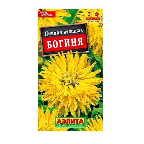 Цинния Богиня кактусовидная 0_3гр  _10