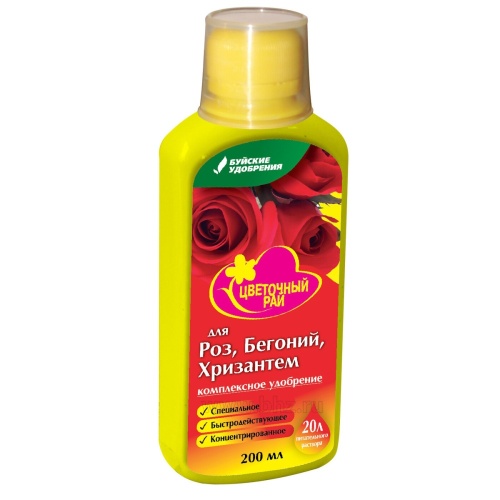 Удоб БХЗ _Цветочный рай_ для роз_ бегоний и хризантем 0_2л  _12