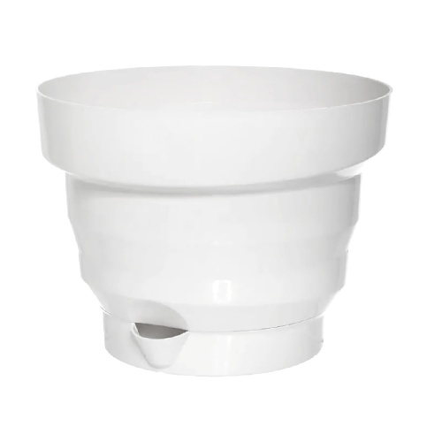 Горшок пласт АКЦЕНТ  1_6л белый  _21
