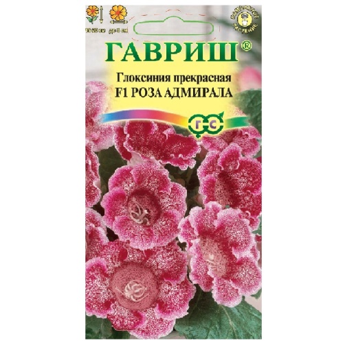 Глоксиния прекрасная Роза адмирала F1 гранул  4шт_10