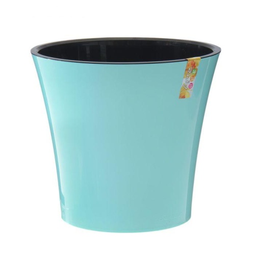 Горшок пласт АРТЕ 2л мятный-черный _30