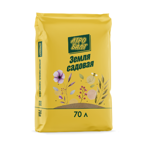 Грунт Агробалт садовая земля 70л  _33