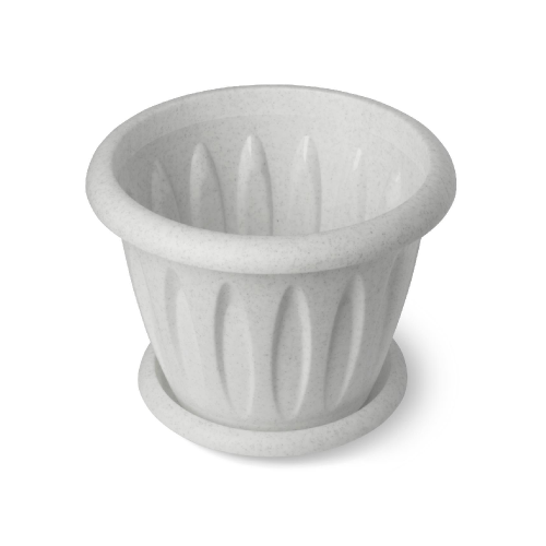 Горшок пласт Фелиция  0_9л мрамор _54