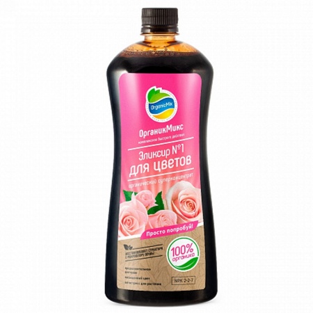 Удоб Органик Микс Эликсир №1 для цветов 900мл  _12