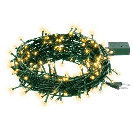 Гирлянда Нить 200 ламп LED 20м теплый _20