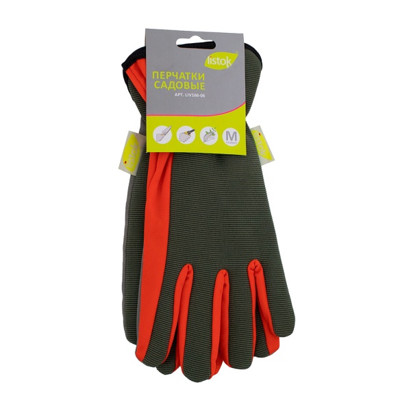 Перчатки сад LISTOK виниловые М /6/120