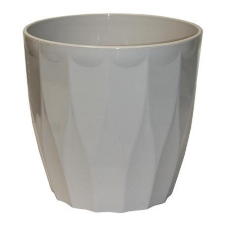 Кашпо пласт ФЛЮТЕ 4_5л льняной  _12