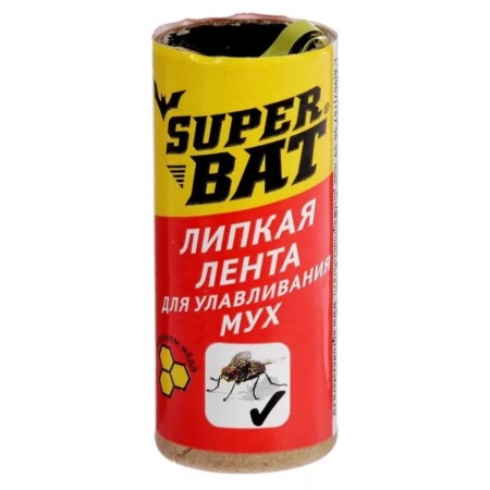 Лента липкая от мух SuperBAT 1шт _1000