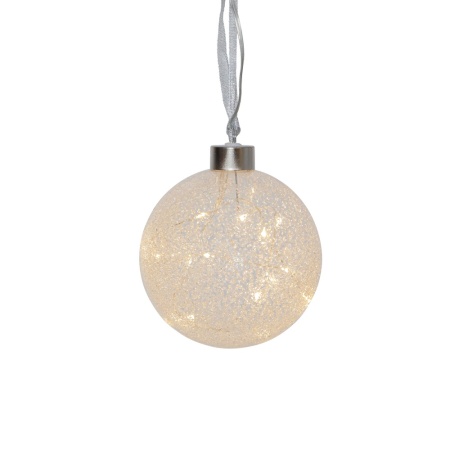 Гирлянда-шар GLOW SNOW 15 ламп LED 11х10 см морозное стекло _1