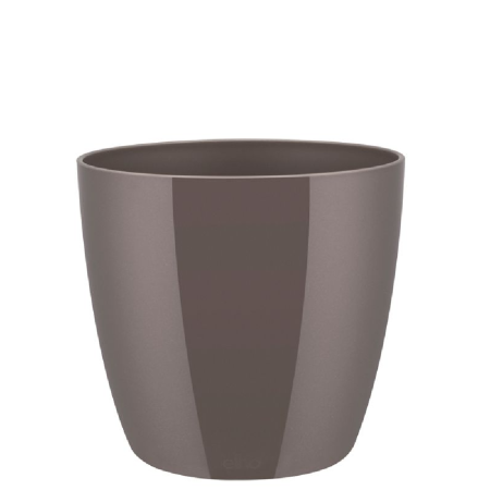 Кашпо пласт БРЮССЕЛЬ ДАЙМОНД кругл d16 ОЙСТЕР ПЕРЛ  _8