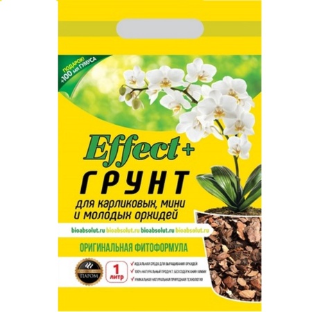 Грунт _Effect+_ для мини орхидей 1л +100мл гумуса _25